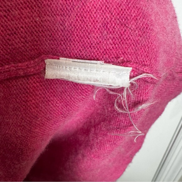 J.Crew Raspberry Pink Crewneck Sweater Size Large Classic Lightweight Knit - Picture 6 of 9